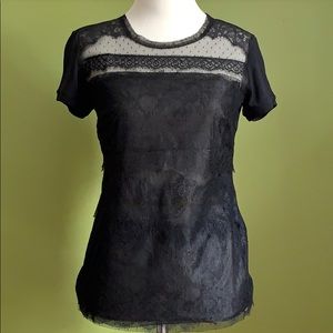 BCBG Max Azria lace top in black XXS